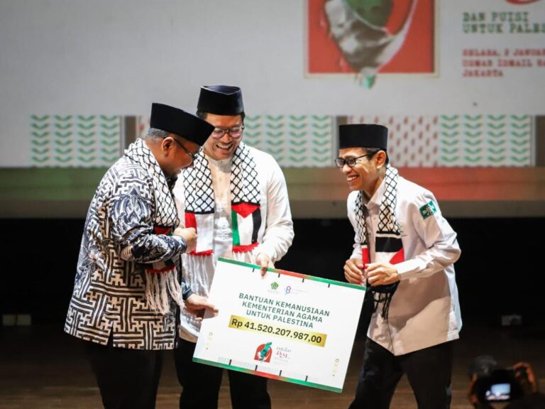 HAB ke-78, Kemenag Salurkan Bantuan untuk Palestina Rp44,8 M melalui LazisNU dan LazisMU