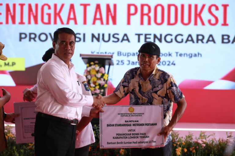 Mentan Andi Amran Serukan Swasembada Padi dan Jagung dari NTB