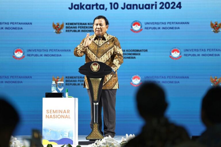 Menhan Prabowo Tegaskan Pentingnya “Giant Sea Wall”
