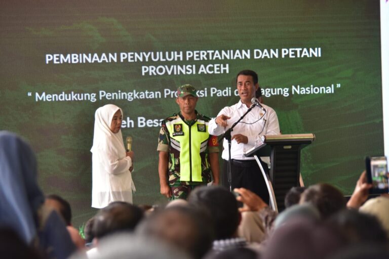Hadir di Aceh, Mentan Amran Beri Pembinaan 20.000 Petani dan Bantuan Rp 170,98 Miliar