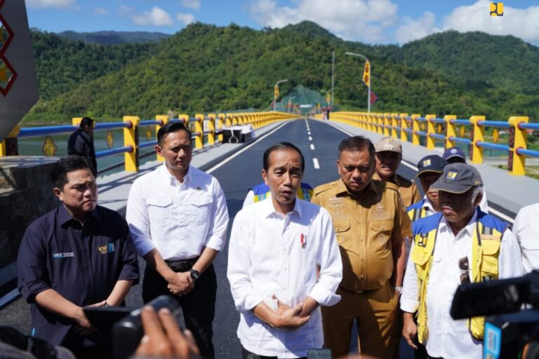 Perkuat Lumbung Pangan, Menteri Basuki Dampingi Presiden Resmikan Bendungan Lolak – Sulawesi Utara