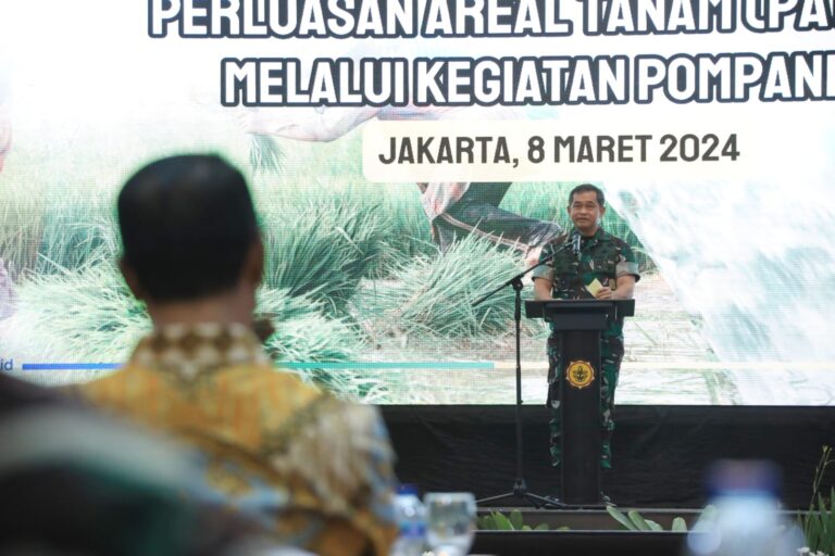 Dukung Akselerasi Produksi Beras, KSAD Maruli Perintahkan Babinsa Susuri Sumber Air di Pulau Jawa