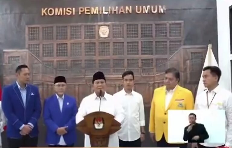 Prabowo: Terima Kasih Media dan Pers