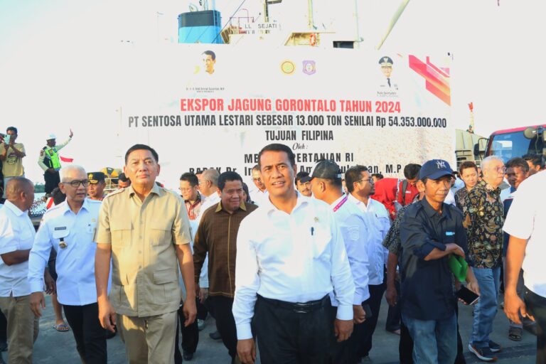 Lepas Ekspor Jagung Gorontalo ke Filipina, Mentan Harapkan Petani Sejahtera