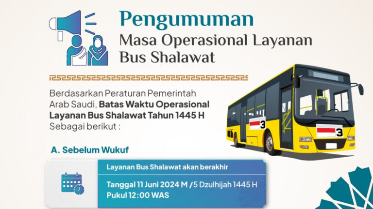 11 Juni 2024, Operasional Bus Shalawat Berhenti Sementara