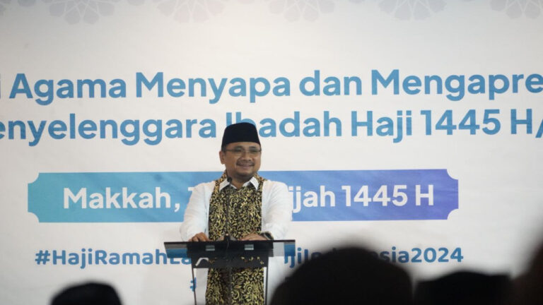 Apresiasi Kinerja, Menag: Petugas Haji Tetap Fokus, Urusan Politik Saya yang Tanggung