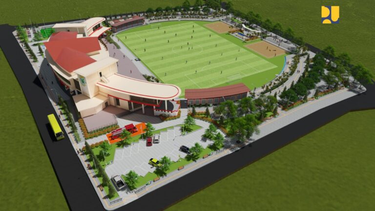 Kementerian PUPR Tata Kawasan Arena Publik Borarsi di Manokwari, Papua Barat