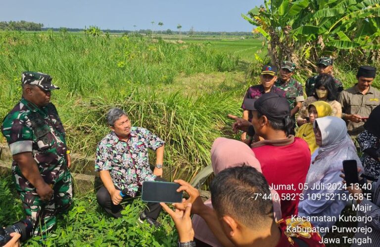 Sekjen Kementan Tinjau Pompanisasi di Purworejo