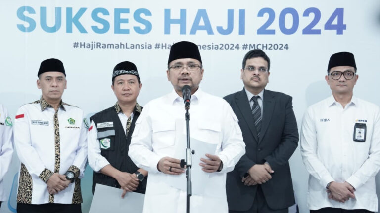 Sukses Haji 2024, Menag Apresiasi dan Sampaikan Terima Kasih ke Saudi