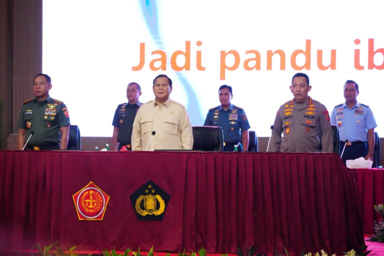Pembekalan Menhan RI Kepada Capaja TNI-Polri Tahun 2024