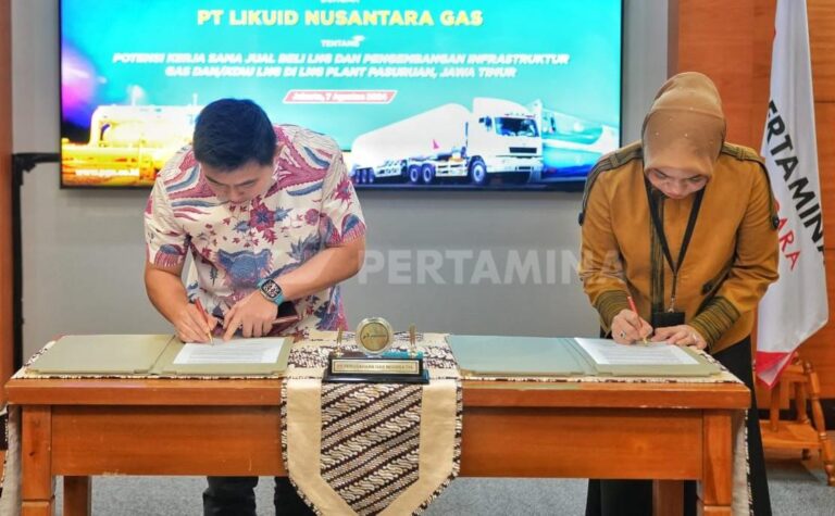 PGN dan Likuid Nusantara Gas Tandatangani MOU Kerja Sama LNG
