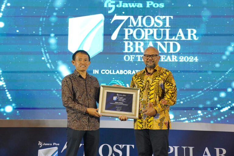 Jasa Marga Raih Penghargaan Kategori Pengembangan Infrastruktur dan Jasa Konstruksi dalam Ajang 7 Most Popular Brand of The Year 2024