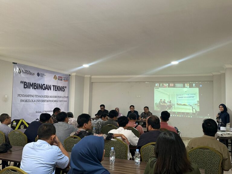 Dukung Program TKMP Kemenaker, Universitas Pancasila gelar Bimtek Pendamping