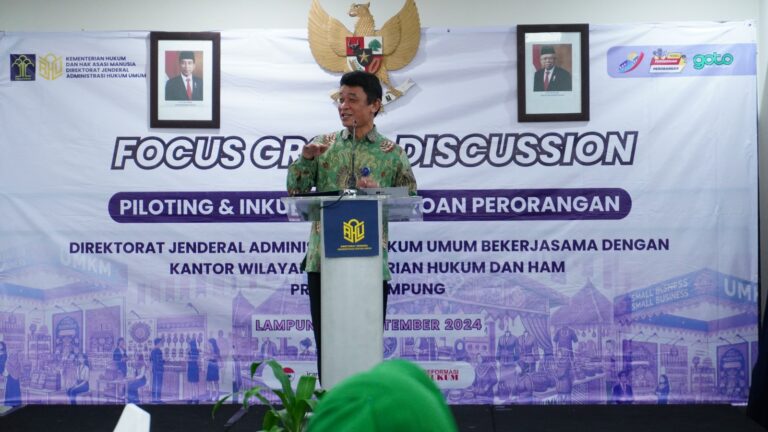 Dukung Kemajuan UMK, Ditjen AHU Berikan Progam Piloting dan Inkubasi Perseroan Perorangan