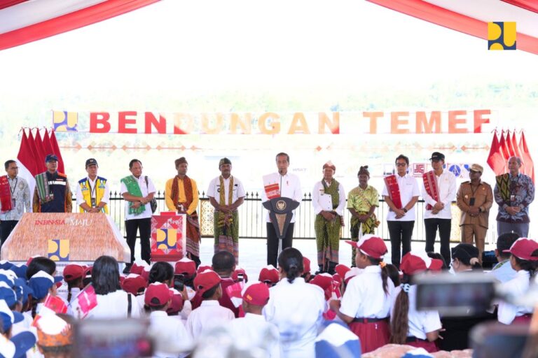Resmikan Bendungan Temef, Jokowi: Kunci Kemakmuran di NTT Adalah Air