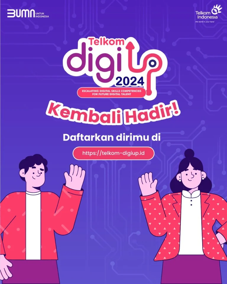 GRATIS! Telkom Ajak Pelajar Indonesia Kembangkan Talenta Digital Melalui Telkom DigiUP 2024