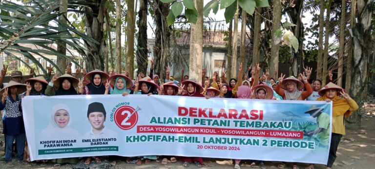 Petani Tembakau Lumajang Deklarasi Dukung Khofifah-Emil