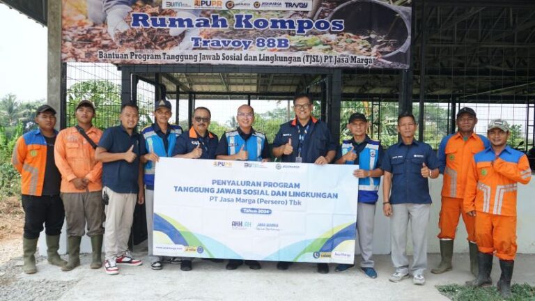 Dukung Pengelolaan Sampah Ramah Lingkungan, Jasa Marga Berikan Bantuan Mesin Komposter di Rest Area Ruas Tol Cipularang