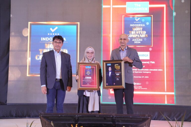 Jasa Marga Raih Dua Penghargaan pada Ajang Indonesia Most Trusted Companies Award 2024