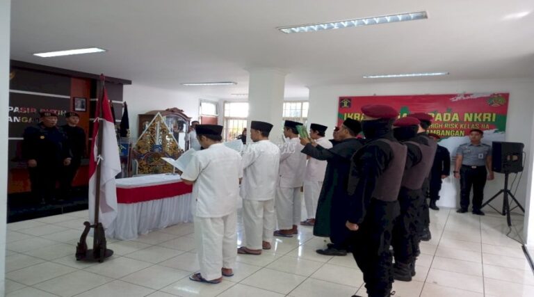 Empat Napi Terorisme Lapas Pasir Putih Nusakambangan Ikrar Setia Pada NKRI