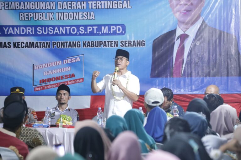 Menteri Yandri Dorong Desa di Serang Wujudkan Swasembada Pangan