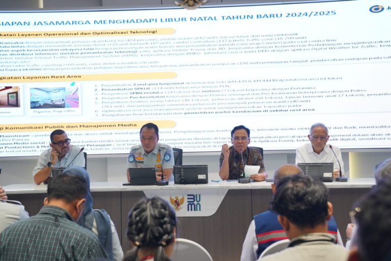 Jasa Marga Paparkan Strategi untuk Dukung Kelancaran Libur Natal 2024 dan Tahun Baru 2025 di Kementerian BUMN
