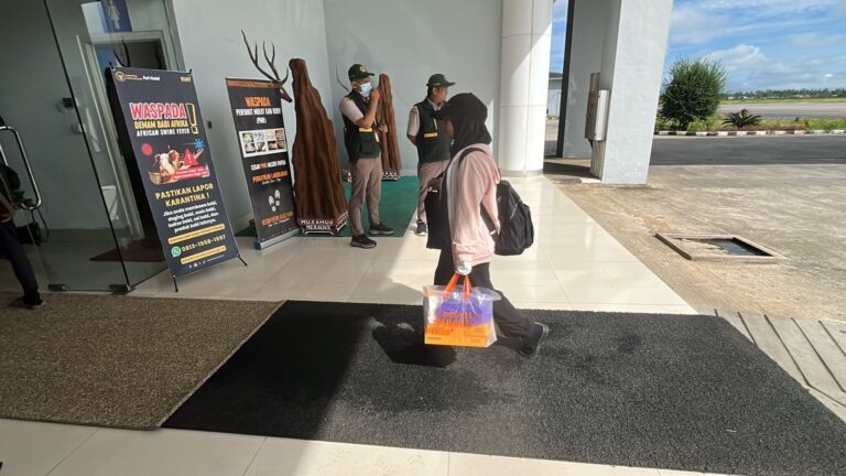 Gelar Karpet Disinfektan Demi Cegah ASF di Merauke