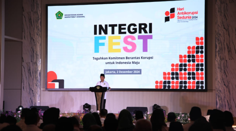 Menag Tegaskan Komitmen Antikorupsi, Seluruh Pejabat Kemenag Wajib Beri Teladan