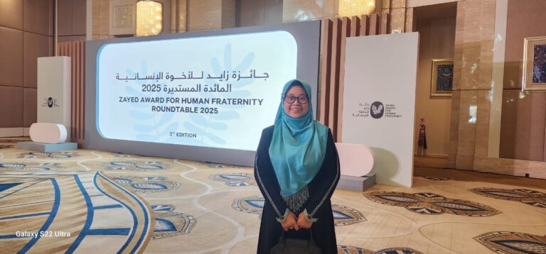 Ketum Fatayat NU Jadi Delegasi PBNU pada Zayed Award For Human Fraternity Summit di Abu Dhabi