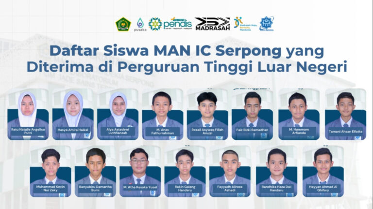 15 Siswa MAN IC Serpong Diterima di Puluhan Universitas Dunia, Ini Daftarnya!
