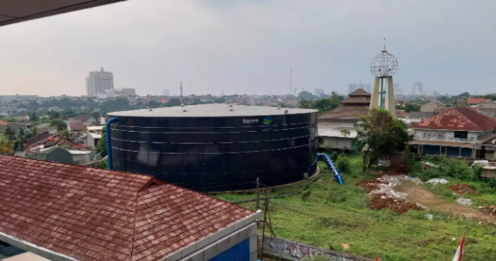 Watertank 10 juta liter milik PDAM Tirta Asasta Depok (istimewa)
