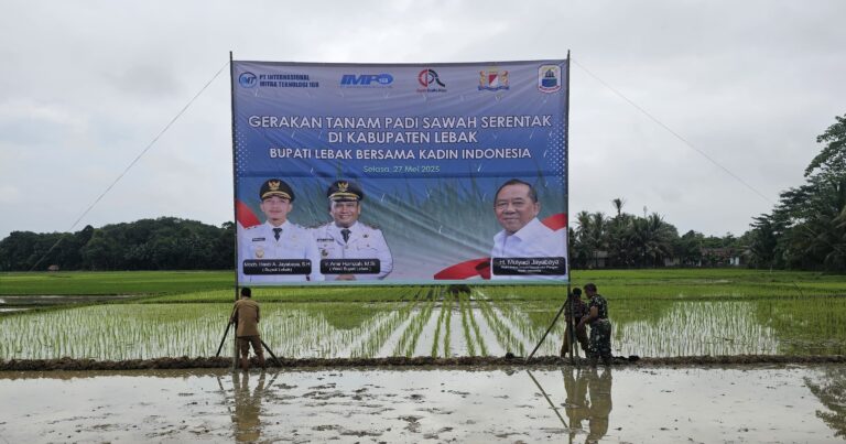 Gelar Tanam Serentak, Pemkab Lebak Aplikasikan Penggunaan NatureGen untuk Kesehatan Tanah dan Dongkrak Hasil Panen