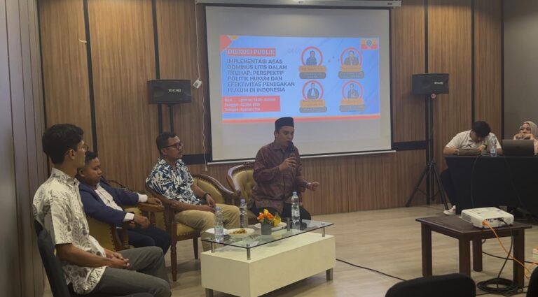 Ikatan Mahasiswa Ilmu Politik Gelar Diskusi Publik Kritisi Asas Dominus Litis dalam RKUHAP