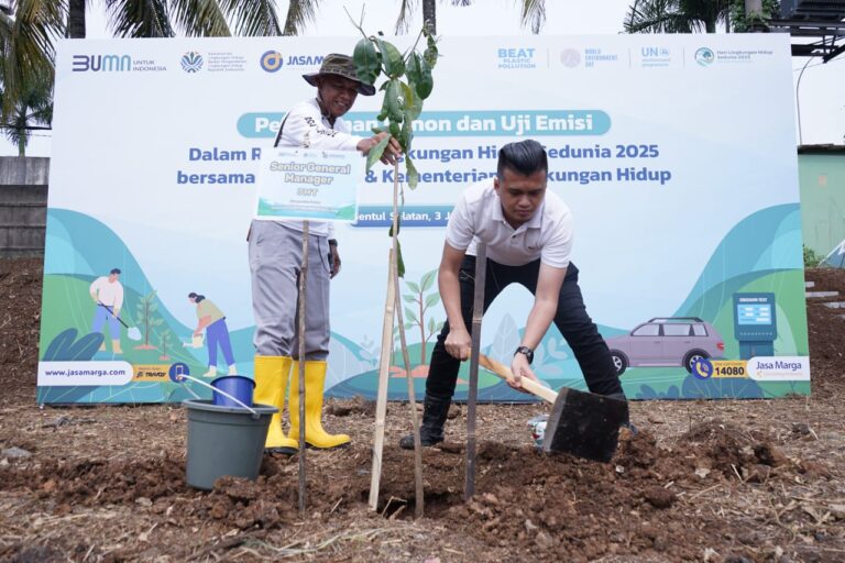 Hari Lingkungan Hidup Sedunia, Jasamarga Metropolitan Tollroad Tanam 621 Pohon Pulai