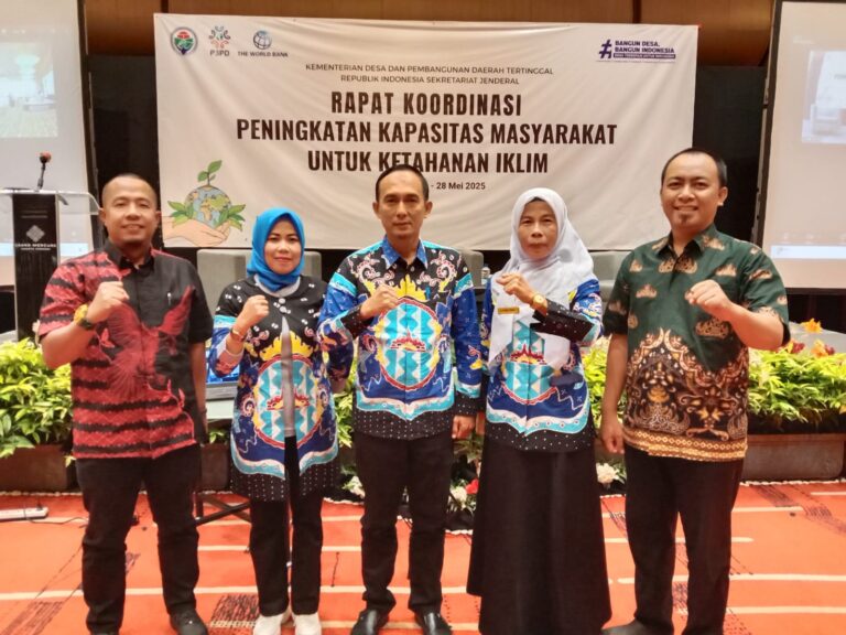 4 Kabupaten dari Lampung Ikuti Rakor Ketahanan Iklim Kemendes PDTT