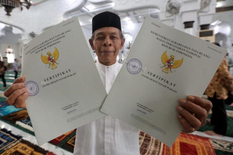 ATR BPN Catat Tanah Wakaf yang Tersertifikasi Baru 38 Persen