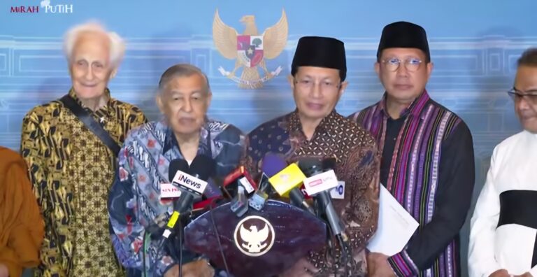 Menag Dampingi Prabowo Terima GNB, Bahas Aspirasi Kebangsaan