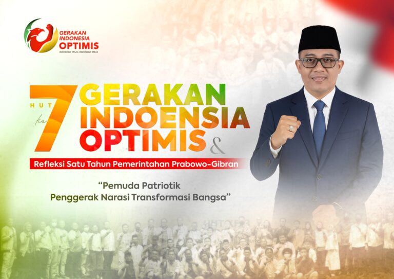 HUT ke 7 Gerakan Indonesia Optimis dan Refleksi 1 Tahun Prabowo-Gibran