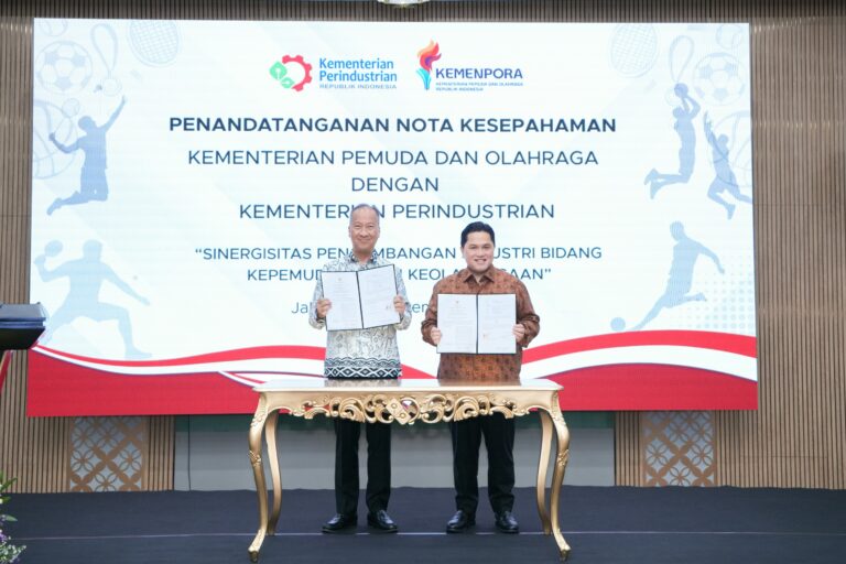 Kemenperin dan Kemenpora Sinergi Perkuat Pengembangan Industri Olahraga Nasional