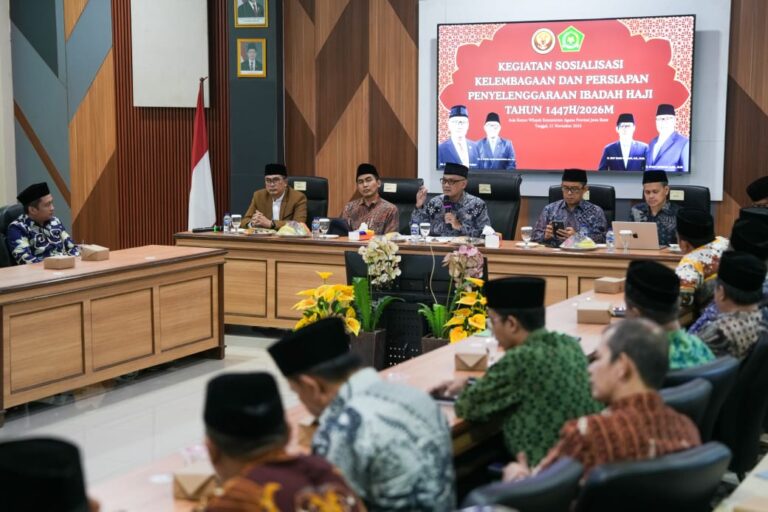 Menhaj RI Sosialisasikan Kelembagaan dan Persiapan Penyelenggaraan Haji di Kanwil Jabar