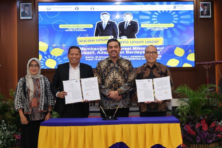 Menteri UMKM Ajak Mahasiswa Undip Jadi Wirausaha Pencipta Lapangan Kerja