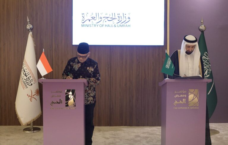 Kemenhaj RI dan Kemenhaj Saudi Tandatangani MOU untuk Penyelenggaraan Haji 2026