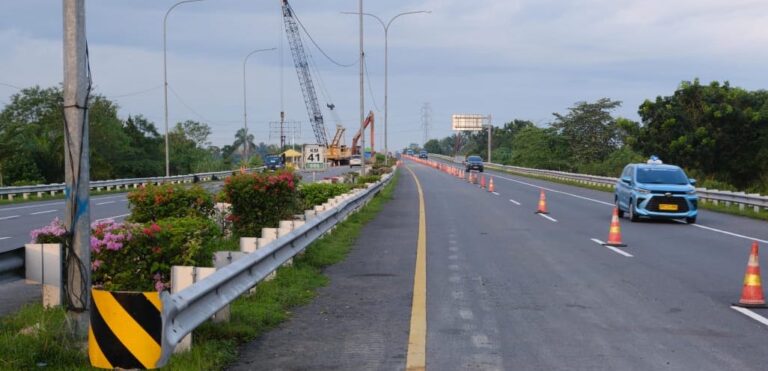 Ruas Tol Medan-Kualanamu-Tebing Tinggi Sudah Dapat Dilintasi dengan Skema Contraflow