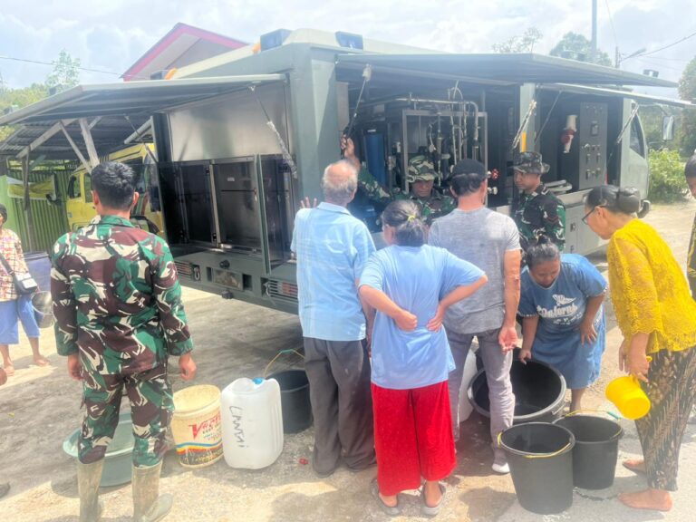Mobil RO Yon Zipur 1/DD Pastikan Ketersedian Air Bersih di Sumut