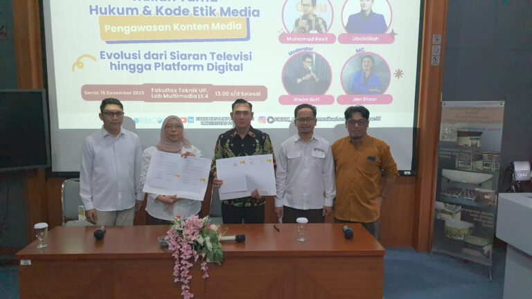 KPI Pusat dan FIKOM UP Perkuat Pengawasan Konten Media di Era Digital