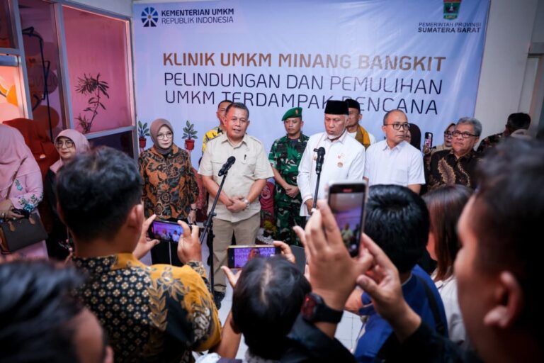 Klinik UMKM Bangkit Diluncurkan di Sumbar Bantu Percepat Pemulihan Pascabencana