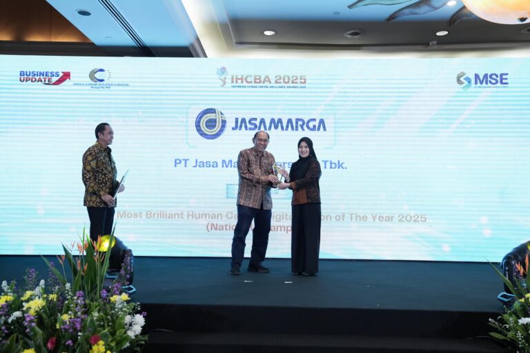 Implementasi Human Capital Berbasis Teknologi Digital, Jasa Marga Raih Dua Penghargaan di IHCBA 2025