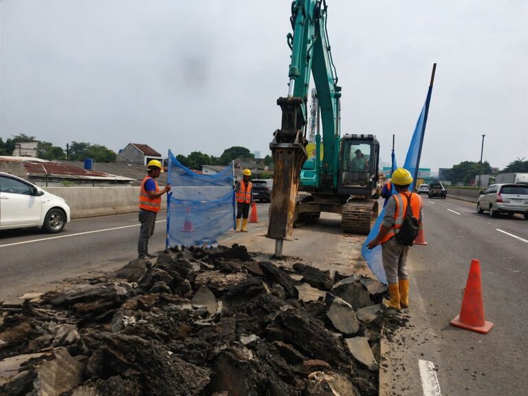 Jasa Marga Lanjutkan Perbaikan Jalan Tol Jakarta–Tangerang, Sejumlah Lajur Ditutup Sementara