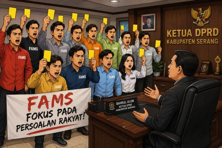 Soroti Penggunaan Ruang Ketua DPRD Kabupaten Serang, FAMS Desak Fokus pada Masalah Rakyat