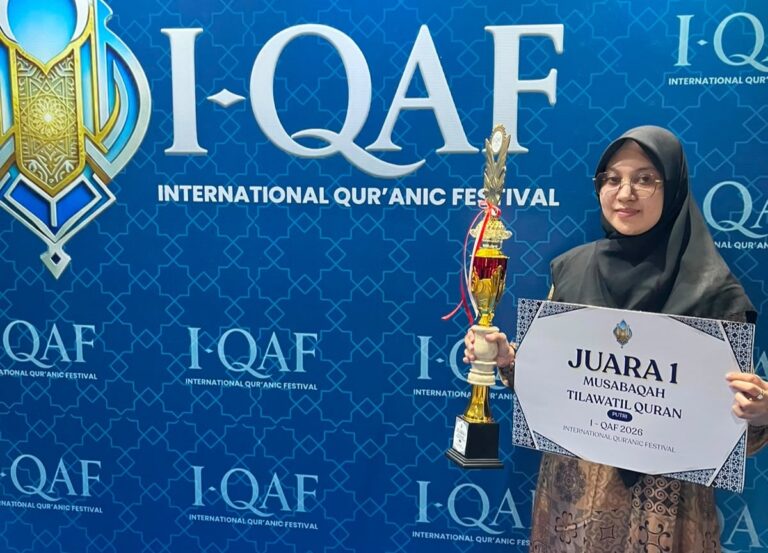 Mahasiswi PAI UIN Jakarta Raih Juara I Musabaqah Tilawatil Qur’an Putri pada International Qur’anic Festival 2026